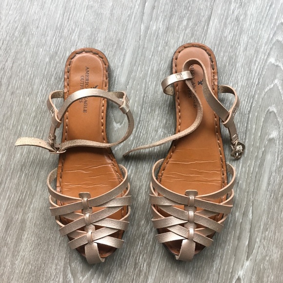 American Eagle Outfitters Shoes - Rose gold sandals